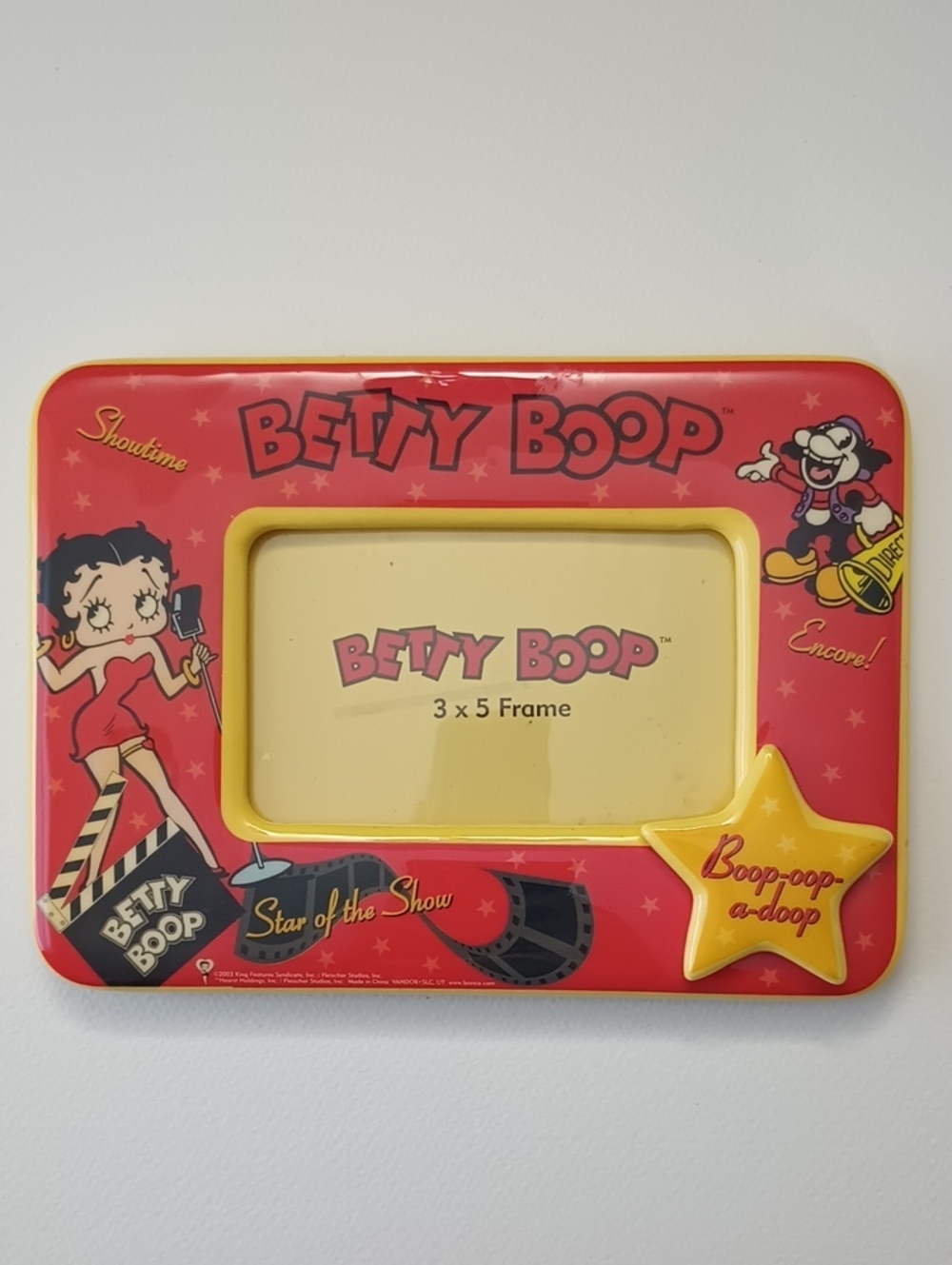 Betty Boop Picture Frame 3X5 Star of the Show Pudgy Dog